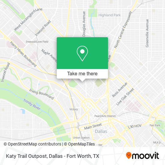 Katy Trail Outpost map