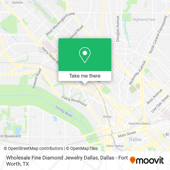 Wholesale Fine Diamond Jewelry Dallas map