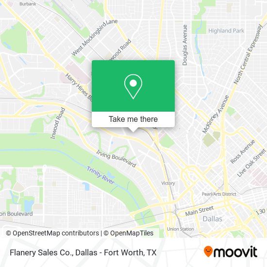 Flanery Sales Co. map