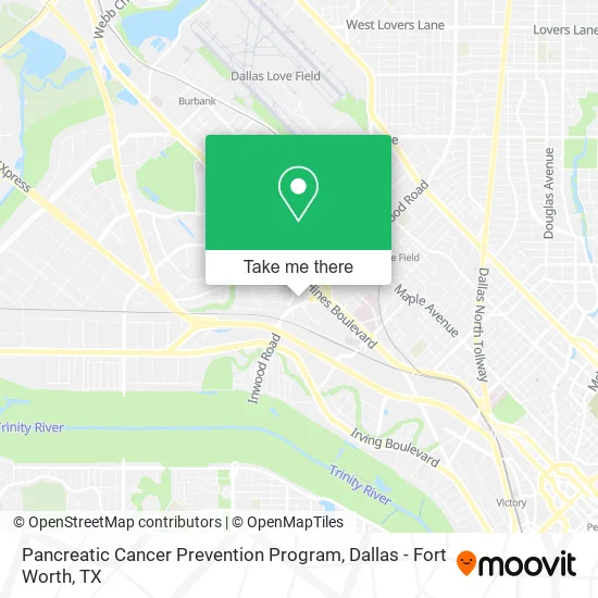Pancreatic Cancer Prevention Program map