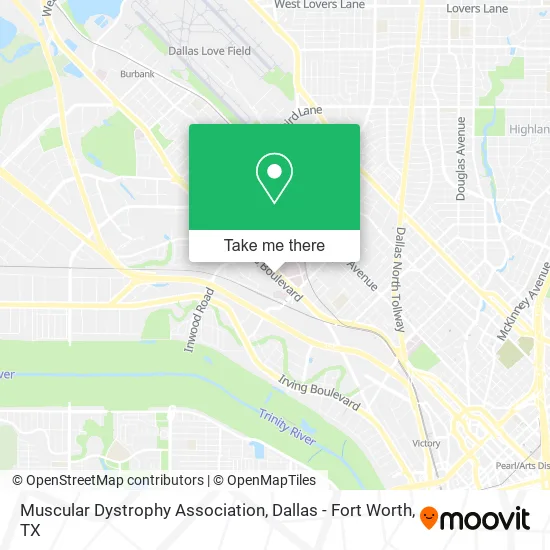 Muscular Dystrophy Association map