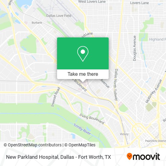 Mapa de New Parkland Hospital