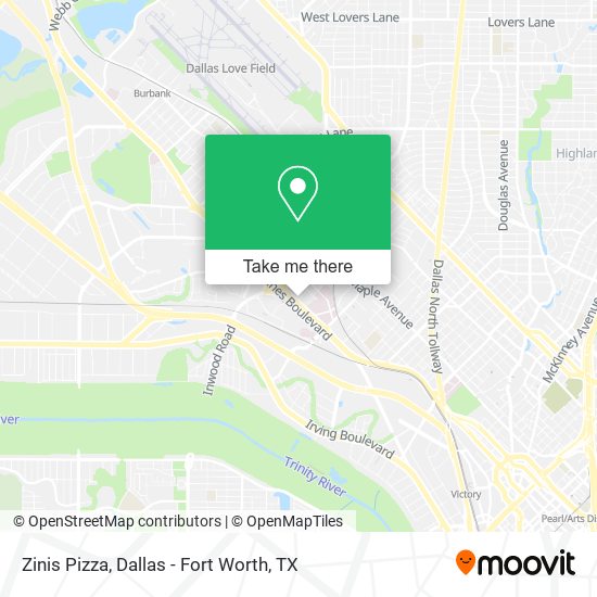 Zinis Pizza map
