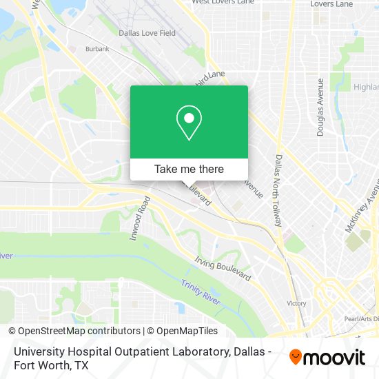 University Hospital Outpatient Laboratory map