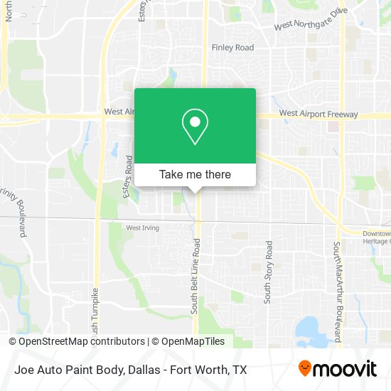 Joe Auto Paint Body map