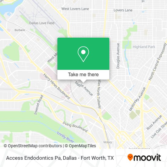 Access Endodontics Pa map