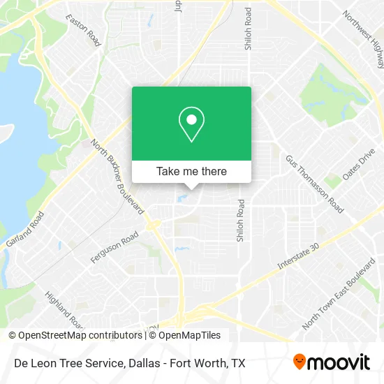 De Leon Tree Service map