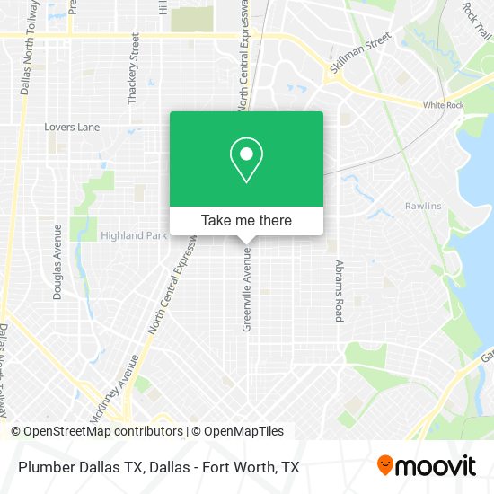 Plumber Dallas TX map