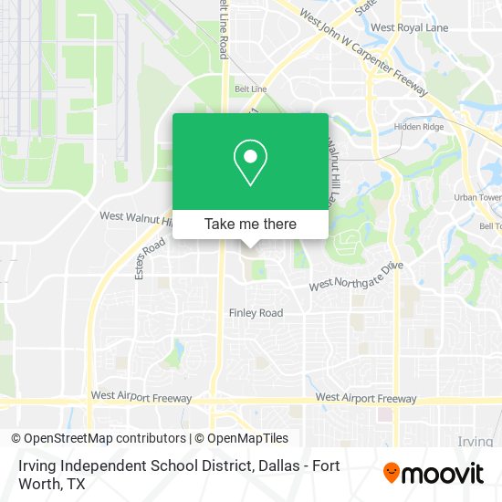 Irving Independent School District map