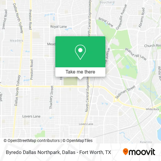 Byredo Dallas Northpark map