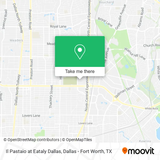 Il Pastaio at Eataly Dallas map