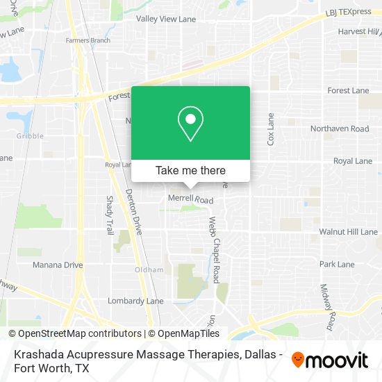 Mapa de Krashada Acupressure Massage Therapies