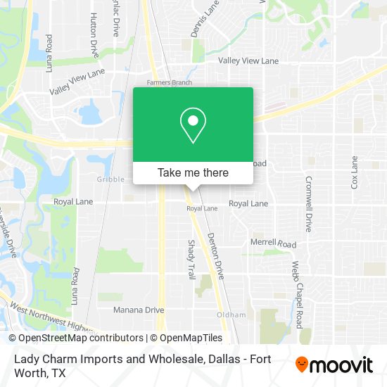 Lady Charm Imports and Wholesale map