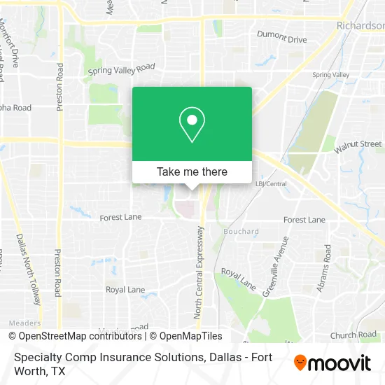Specialty Comp Insurance Solutions map