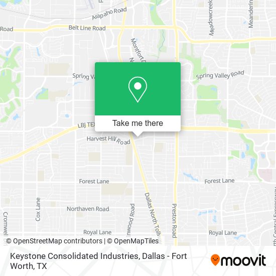 Mapa de Keystone Consolidated Industries