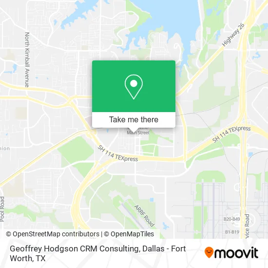 Geoffrey Hodgson CRM Consulting map