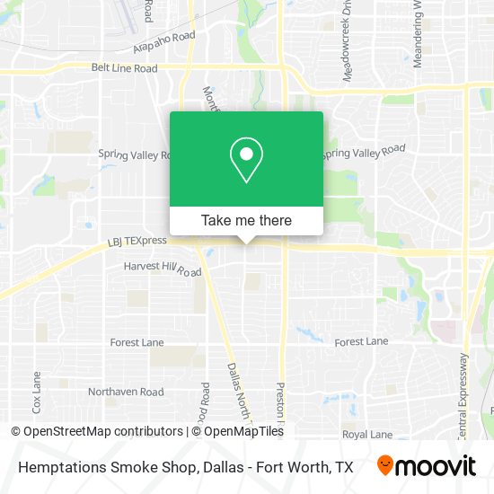 Hemptations Smoke Shop map