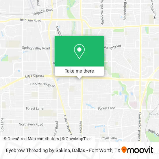 Eyebrow Threading by Sakina map