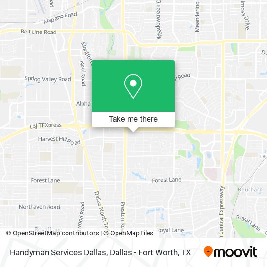 Handyman Services Dallas map