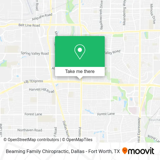 Beaming Family Chiropractic map