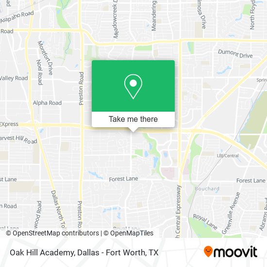 Mapa de Oak Hill Academy