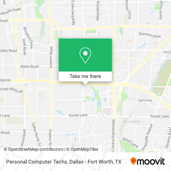 Personal Computer Techs map