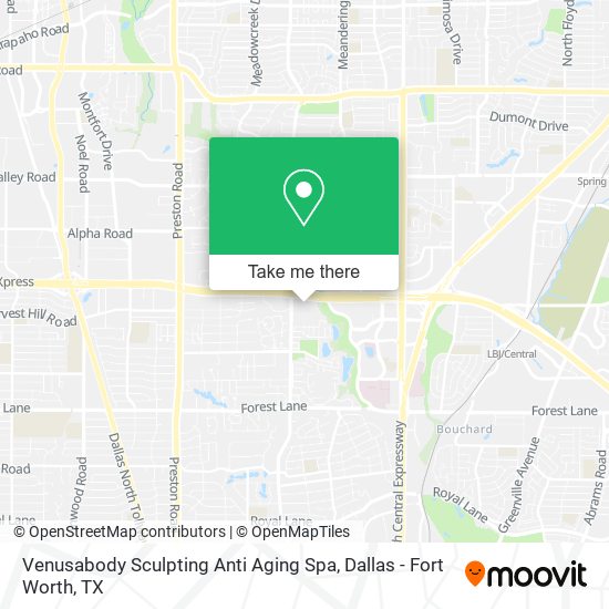 Venusabody Sculpting Anti Aging Spa map