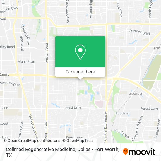Cellmed Regenerative Medicine map