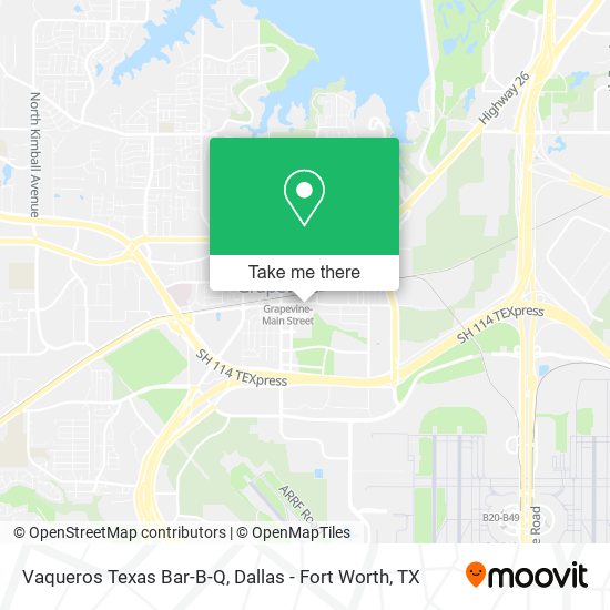 Mapa de Vaqueros Texas Bar-B-Q