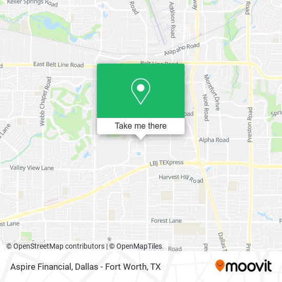 Mapa de Aspire Financial