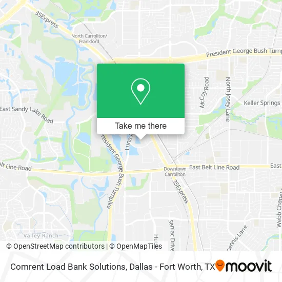 Comrent Load Bank Solutions map