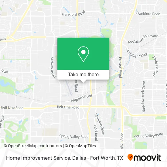 Home Improvement Service map