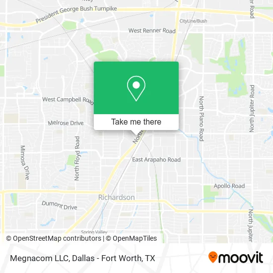 Mapa de Megnacom LLC