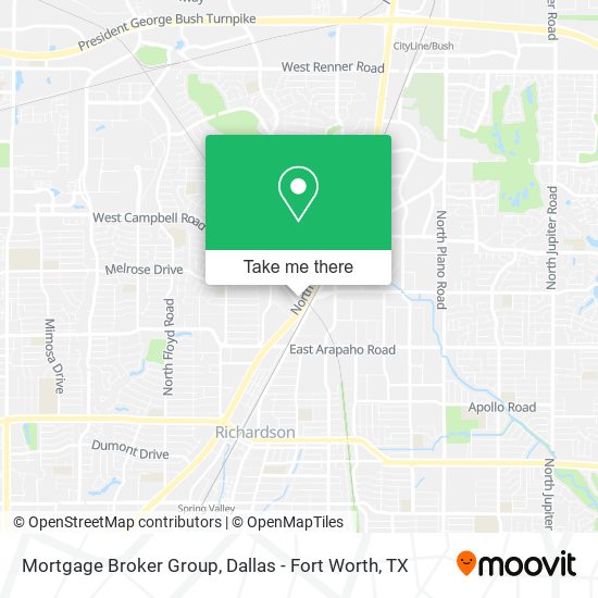 Mortgage Broker Group map