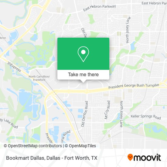 Bookmart Dallas map