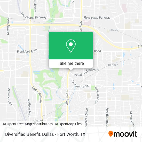 Diversified Benefit map