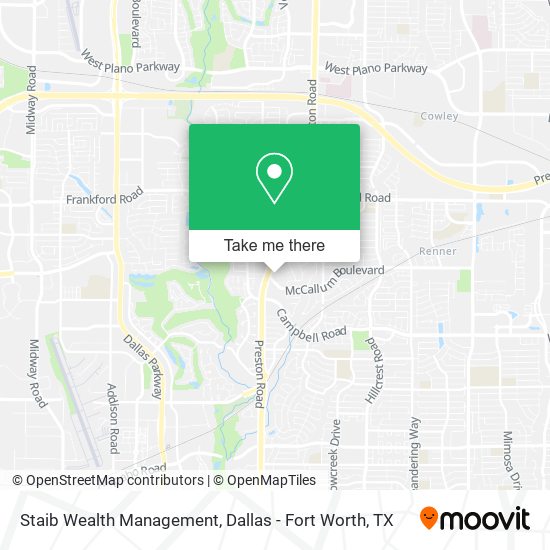 Mapa de Staib Wealth Management