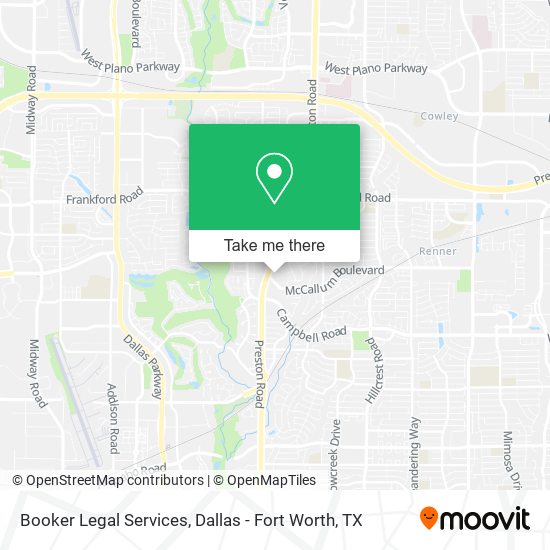 Booker Legal Services map