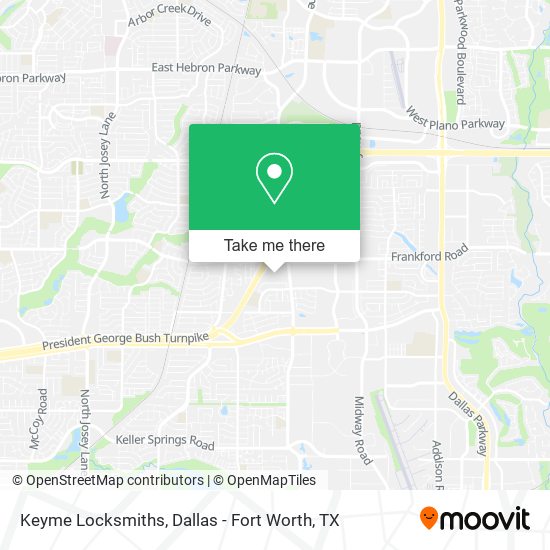 Mapa de Keyme Locksmiths