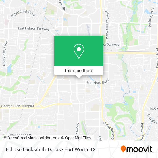 Mapa de Eclipse Locksmith