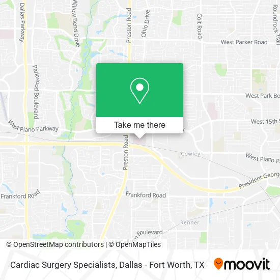 Cardiac Surgery Specialists map