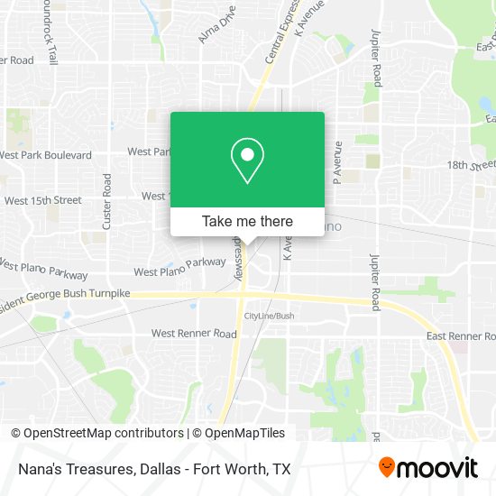 Nana's Treasures map