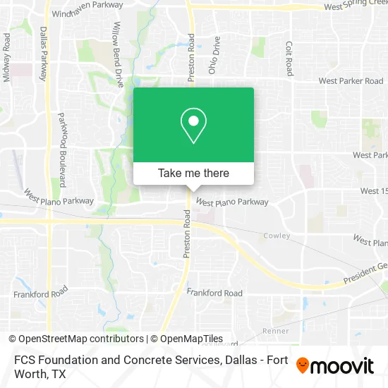 Mapa de FCS Foundation and Concrete Services