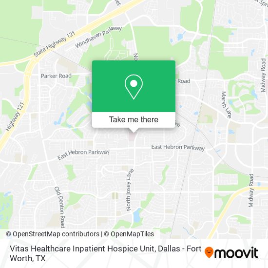 Vitas Healthcare Inpatient Hospice Unit map