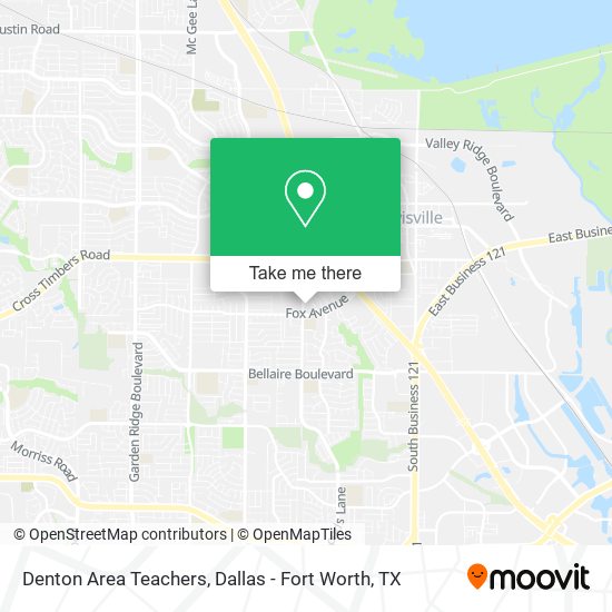 Denton Area Teachers map