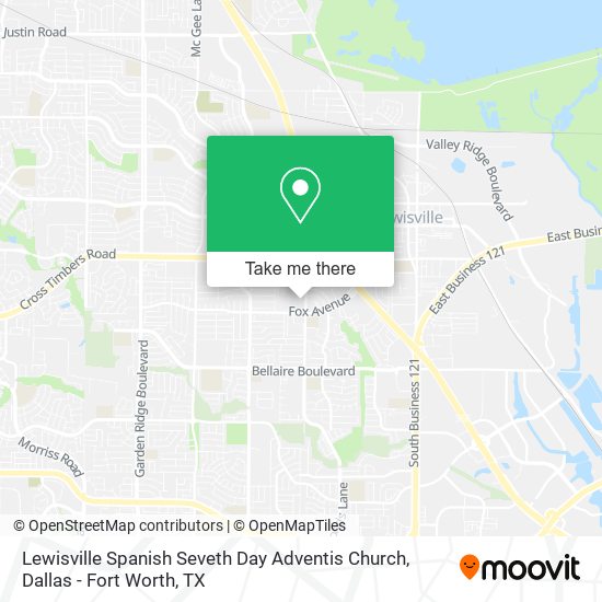 Lewisville Spanish Seveth Day Adventis Church map