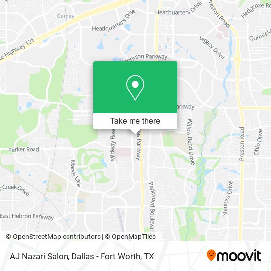 Mapa de AJ Nazari Salon