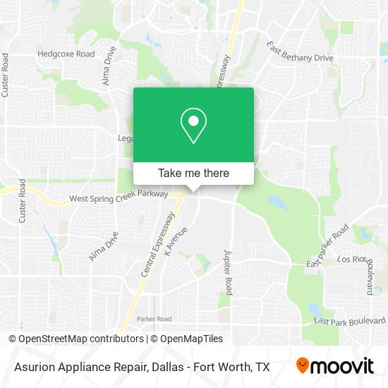 Asurion Appliance Repair map