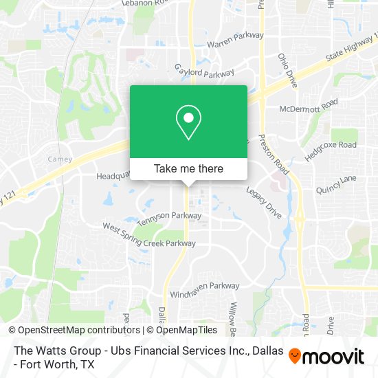 Mapa de The Watts Group - Ubs Financial Services Inc.