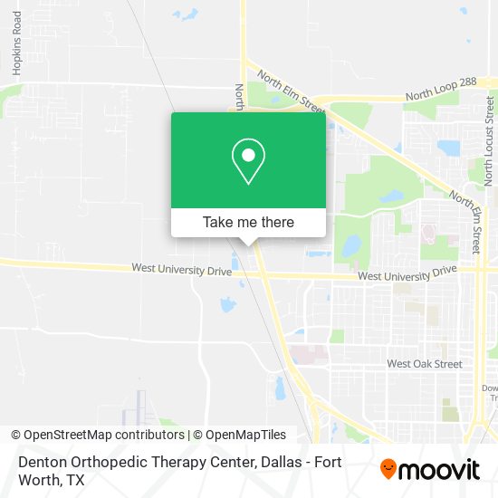 Mapa de Denton Orthopedic Therapy Center